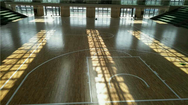 贵州省遵义市习水县*一中学篮球馆木地板案例